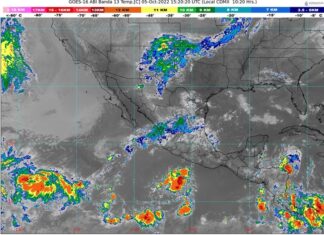 Por la tarde, continuará cielo nublado con lluvias puntuales muy fuertes en zonas de Jalisco y Michoacán