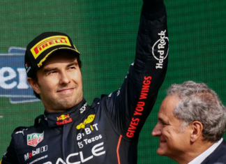 Checo Pérez obtiene el tercer lugar y Max Verstappen primero en la F1 en México