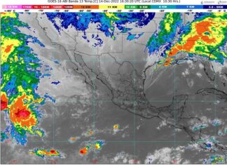 Cielo medio nublado y sin lluvia en la región. Ambiente fresco por la mañana, así como frío con posibles heladas en zonas altas de Michoacán