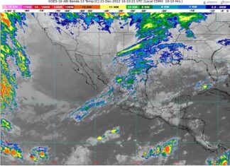 Cielo medio nublado con lluvias aisladas. Ambiente matutino fresco y frío con posibles heladas en zonas altas de Michoacán
