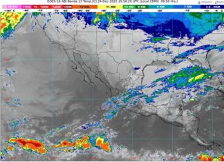 Cielo medio nublado, con lluvias aisladas en Michoacán. Muy frío con heladas en zonas altas