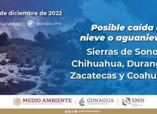 Cielo parcialmente nublado durante el día y sin lluvia en la región. Ambiente frío a muy frío con heladas al amanecer en zonas altas de Michoacán