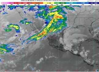 Ambiente cálido a caluroso vespertino y sin probabilidad de lluvia en el occidente y centro del territorio nacional, este sábado