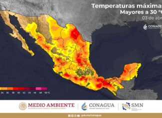 Ambiente caluroso a extremadamente caluroso en el noreste, occidente, centro, oriente, sur y sureste del país