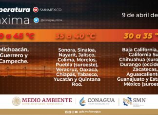 Continuará el ambiente caluroso a muy caluroso con temperaturas máximas superiores a 40 °C en zonas de Michoacán