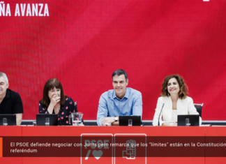 En España el PSOE defiende negociar con Junts pero remarca que los “límites” están en la Constitución y rechaza un referéndum