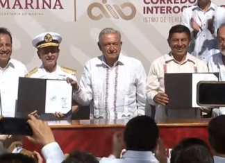 Presidente AMLO inaugura Ferrocarril Interoceánico de México