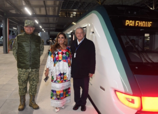 Inaugura Presidente AMLO segundo tramo del Tren Maya que correrá desde Campeche hasta Palenque