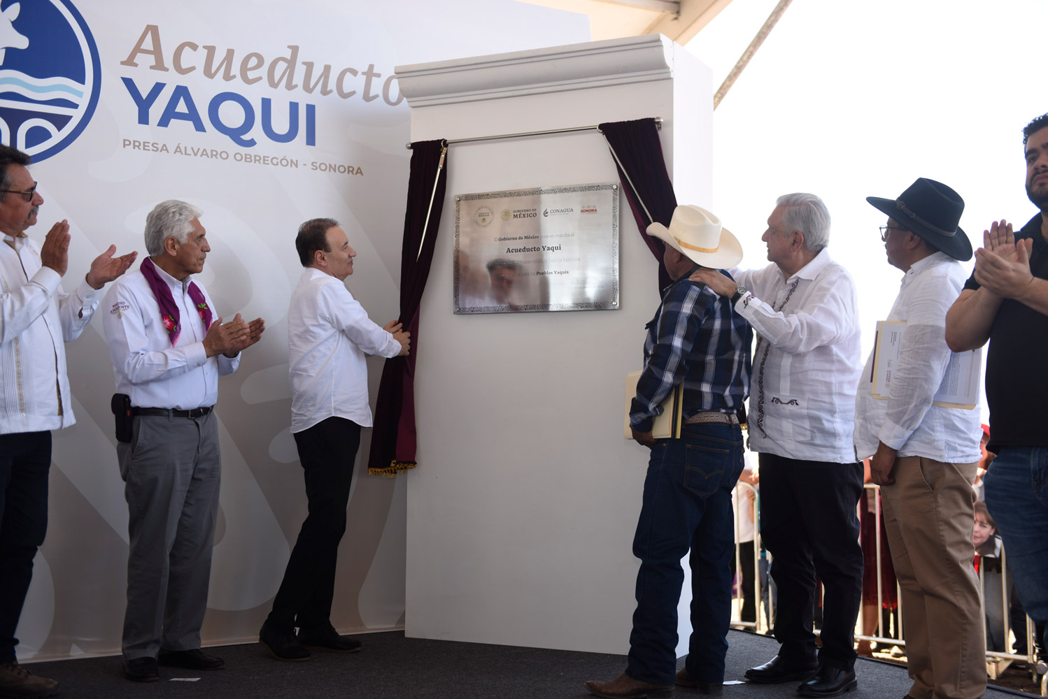 Presidente AMLO inaugura Acueducto Yaqui en beneficio de 50 comunidades de Sonora