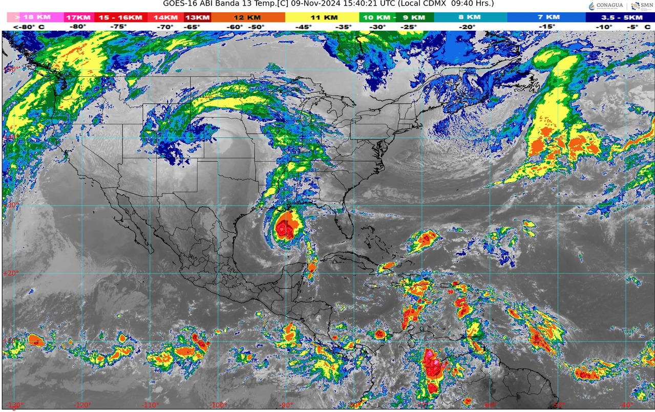 Cielo medio nublado por la mañana, ambiente fresco en la región, y frío con bancos de niebla en sierras de Michoacán