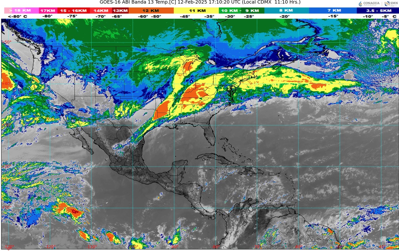 Cielo parcialmente nublado a medio nublado con lluvias aisladas en Michoacán. Ambiente frío a fresco por la mañana. Por la tarde ambiente caluroso en la región