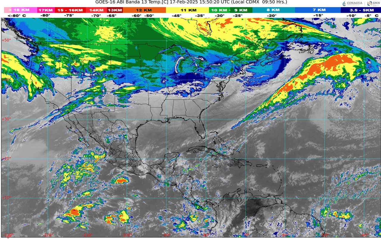 Cielo medio nublado con lluvias aisladas en Michoacán. Por la mañana, ambiente fresco a templado en la región. Por la tarde, ambiente caluroso a muy caluroso