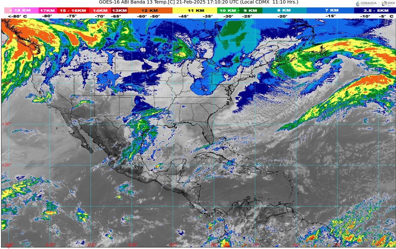 Durante la tarde, ambiente caluroso a muy caluroso. Cielo medio nublado a nublado con chubascos en Michoacán