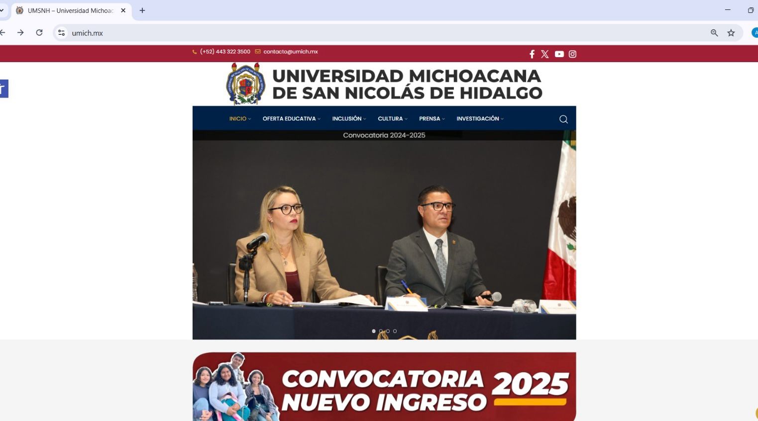 Forma parte de la Universidad Michoacana, abierta la Convocatoria de Nuevo Ingreso 2025