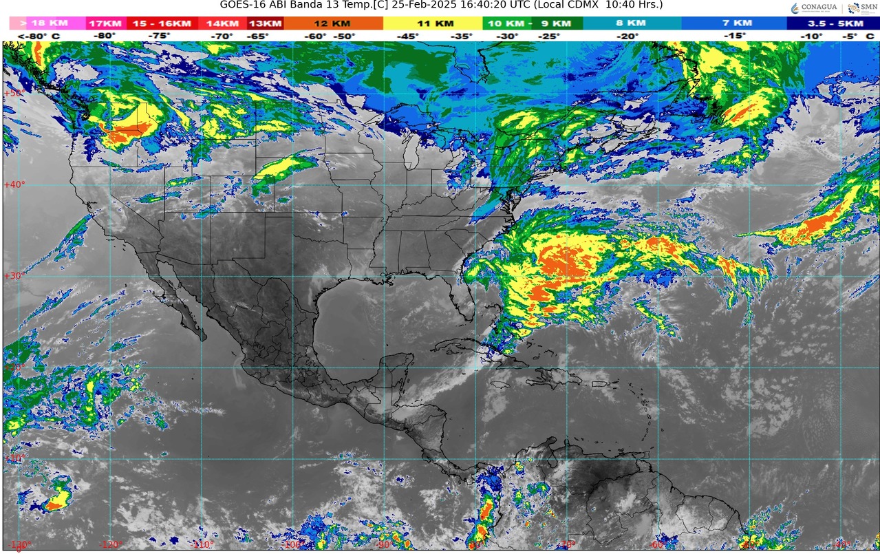 Durante la tarde, ambiente cálido a caluroso y muy caluroso a extremadamente caluroso en Michoacán; cielo medio nublado y sin lluvia