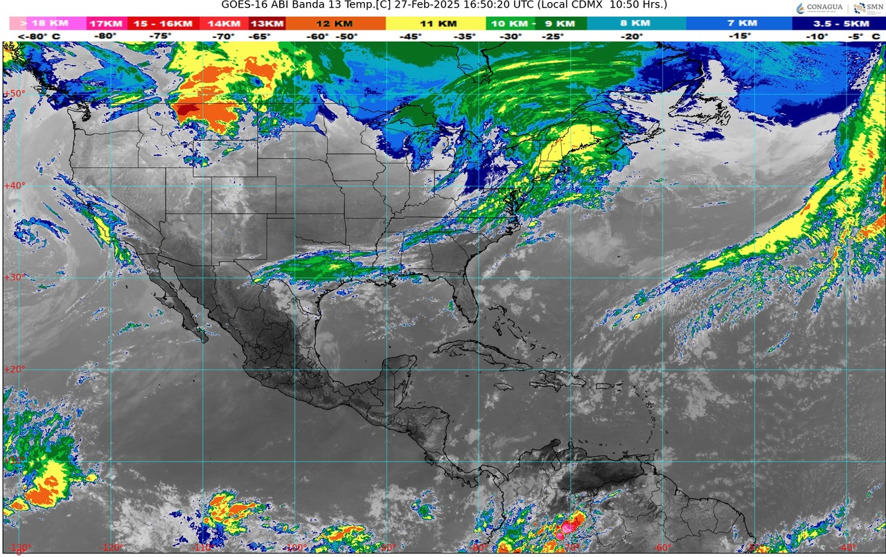 En el transcurso del día, sin lluvia en la región. Por la tarde, ambiente extremadamente caluroso en zonas de Michoacán