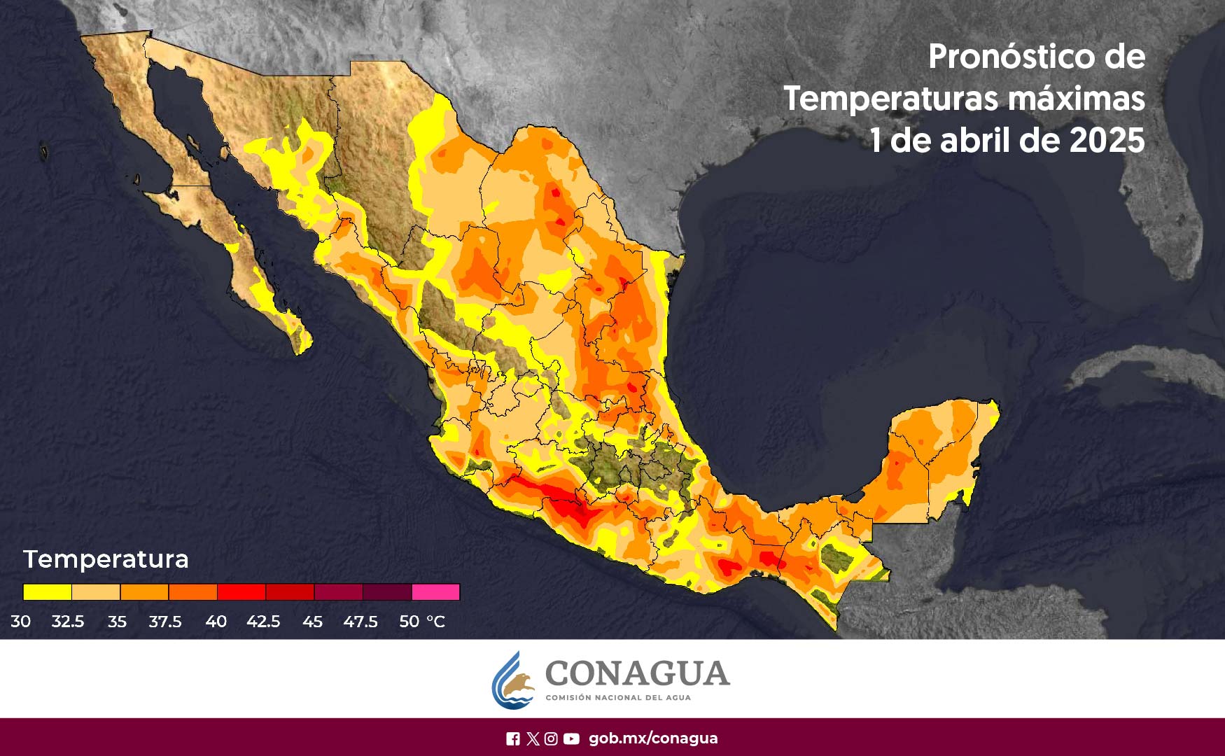 Durante la tarde, ambiente caluroso a muy caluroso; prevaleciendo la onda de calor en Michoacán (oeste, centro y sur)