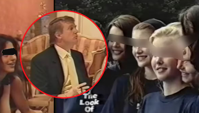 Perturban videos de Trump “evaluando” jovencitas menores de 14 a 16 años como “juez”