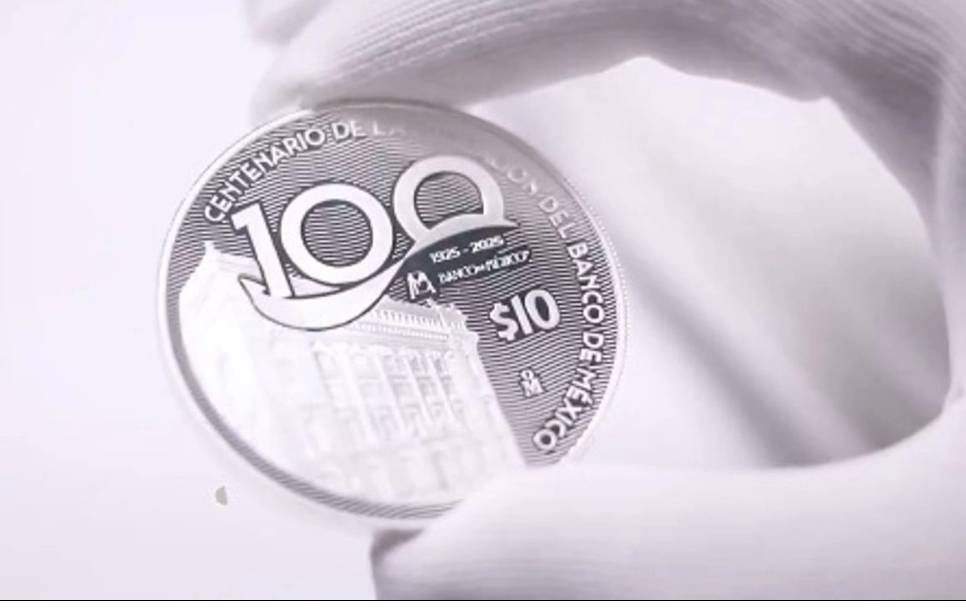 Banco de México lanza moneda conmemorativa con motivo de sus 100 años