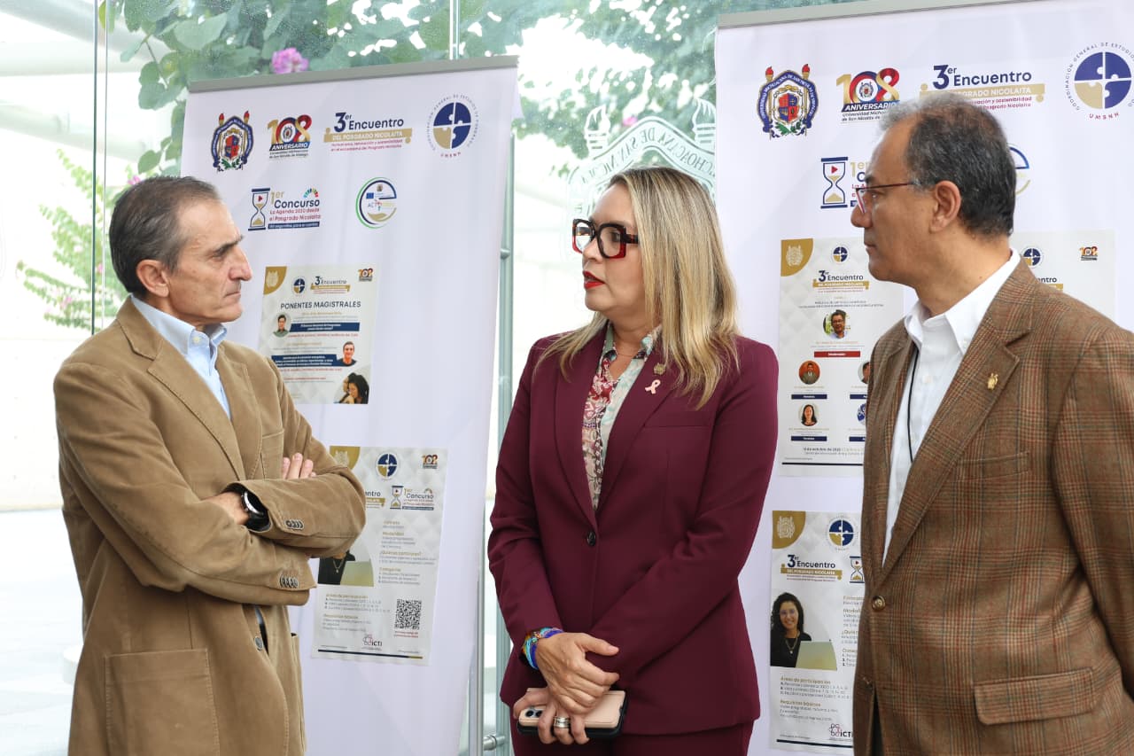 Yarabí Ávila recibe al doctor Omar Masera, Premio Nobel de la Paz, quien brinda ponencia magistral en la UMSNH