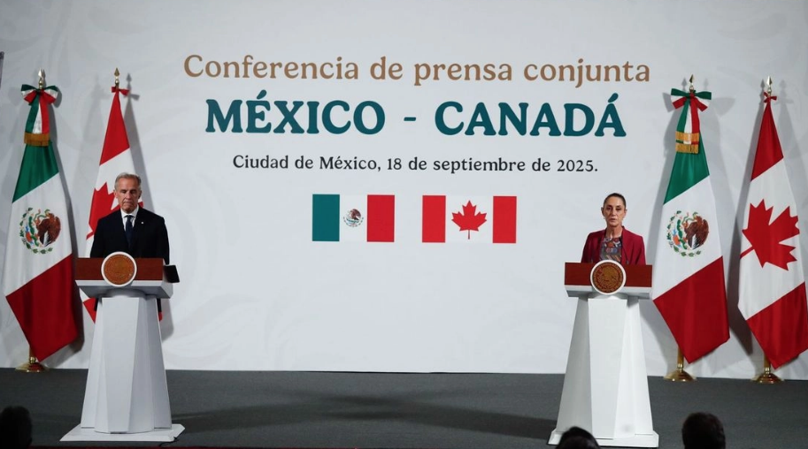 Sheinbaum y Carney acuerdan plan de acción para reforzar relación México-Canadá