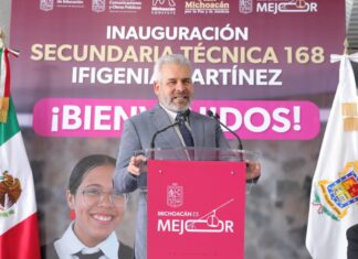Inaugura Bedolla secundaria en Villas del Pedregal; se impulsa educación de más de 800 alumnos
