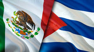 México Y Cuba Banderas 3d Ondear El Diseño De La Bandera. Fondo De Pantalla De La Bandera De Cuba De México. Representación 3d De Stock de ilustración - Ilustración de wallpaper, colorido: